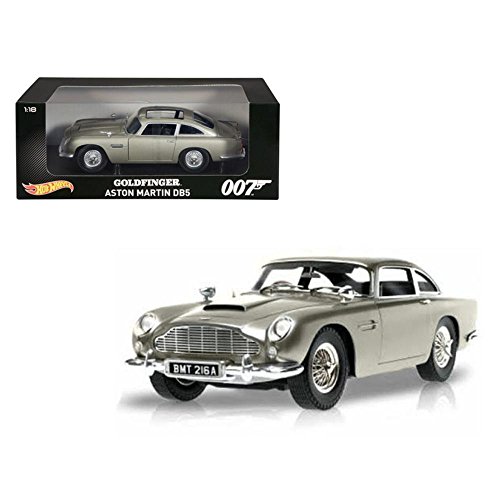 Hot Wheels Collector James Bond Goldfinger Aston Martin DB5 Die-cast Vehicle (1:18 Scale)