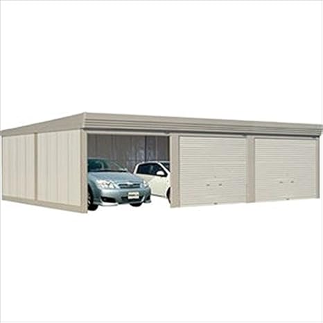 Amazon タクボガレージ カールフォーマ Cs Z9360 一般型 結露減少型 3台用 シャッター車庫 ガレージ ムーンホワイト カーポート 車庫