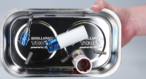 BRILLIANT TOOLS BT691165 Edelstahl-Magnet-Teller, 140x240mm [Powered by KS TOOLS]