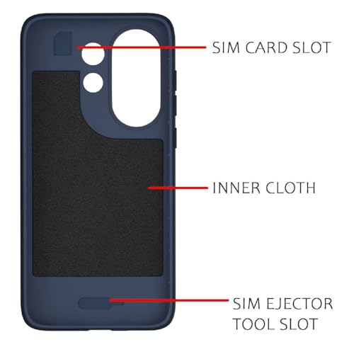 Image of Shockproof Case for Vivo X200 FE 5G | Full Camera Protection | TPU Flexible Back Cover for Vivo X200 FE 5G (Steel Blue)
