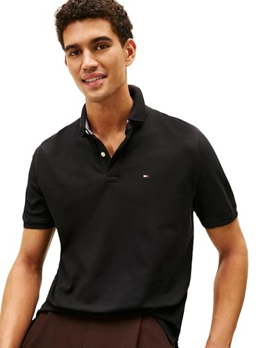 Image of Tommy Hilfiger Men's Short Sleeve Cotton Pique Polo Shirt in Classic Fit