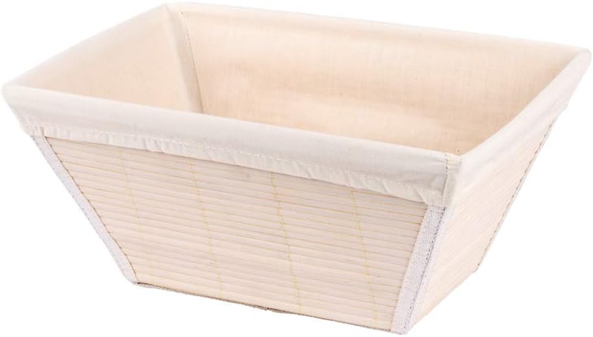 Wenko Bathroom Basket Size L of Bamboo in White, 15 x 31 x 9 cm