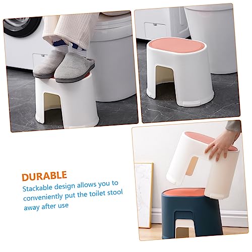 Toyvian 2 Pçs Banquinho De Banheiro Otomano Portátil Penico Cadeira De Acampamento Apoio Para Os Pés
