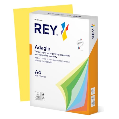 Rey - 500f Adagio Limone A4 80g A4 Giallo Limone - 2
