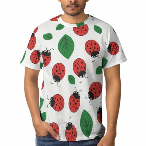 T-Shirts À Col Rond Homme Coccinelle pour Un Look Nature Inspiré