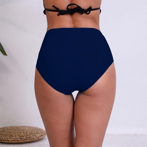 Bas de maillot de bain bikini taille haute gainant et couvrant - 5