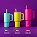 Simple Modern Disney Kids 24 oz Tumbler with Handle and Silicone Straw Lid | Spill Proof and Leak Resistant | Stainless Steel Bottle | Gift for Kids Boys Girls | Trek Collection | Tropical Stitch