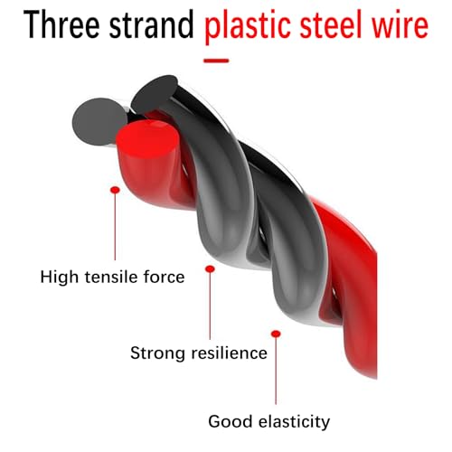16.4ft/5m Fish Tape Wire Puller - 1/6" PET Flexible Electrical Cable Snake Tool Kit for Through Wall Conduit& Automotive Wiring | Professional Electrician Tool with Guide Device - Image 6
