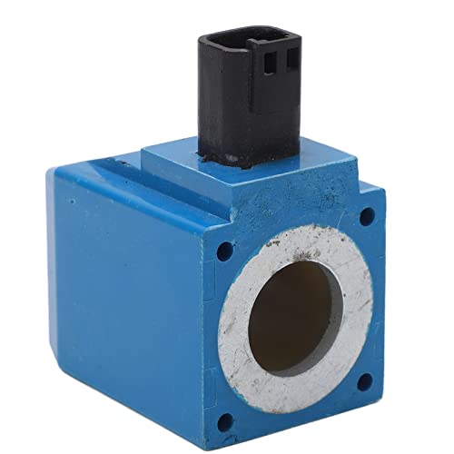 Bobina de Solenoide de 12V Bobina de Solenoide 02 365539 DC12V 30W Reemplazo de Bobina de Válvula de Solenoide de Metal para Retroexcavadora JCB 3CX 4CX
