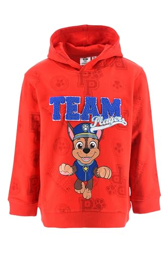 Sweat à capuche Paw Patrol rouge : cadeau pour enfants de 6 ans parfait