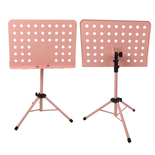 Support Guitare Pupitre à Partitions CAHAYA - Réglable 78-170cm, Pliable, Métal Noir Mat Support Musique Métal