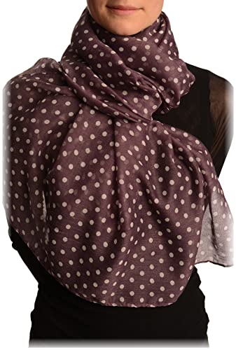 LissKiss White Polka Dot On Purple Unisex Scarf - Scarf