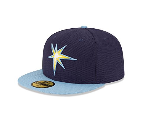 MLB Tampa Bay Rays Men's Authentic Diamond Era 59FIFTY Fitted Cap, 7 5/8, Blue