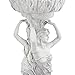 Design Toscano Les Filles Joyeuses Dancing Maidens Pedestal Column Plant Stand with Urn, 36 Inch Tall, Cast Stone Resin, Antique Stone Finish