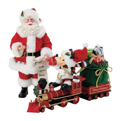 Department 56 Disney Santa and Mickey Train Set Cover