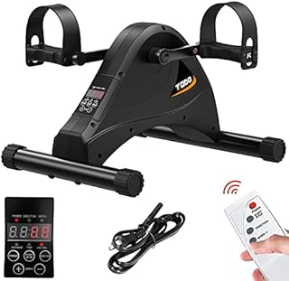 TODO Motorized Under Desk Bike Pedal Exerciser, Mini Exercise Bikes for Home Seniors with Remote Control