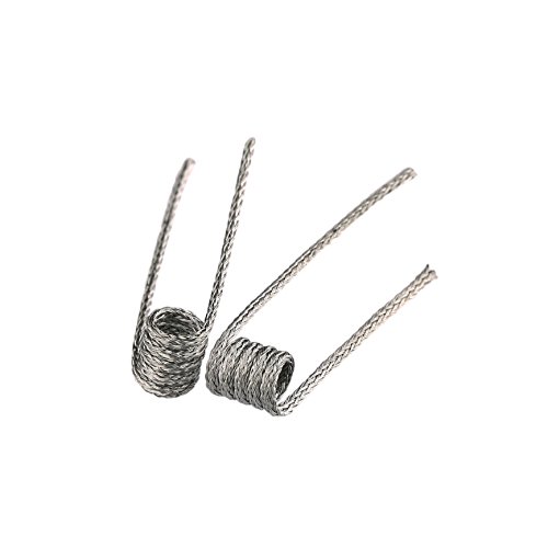 Demon Killer Coils Vape Prebuilt Bobinas Ni80 Coils Raging Fire Wires Alambre de Resistencia, 4 piezas para RDA / RBA / RTA / RDTA y uso de cableado doméstico (0,27ohm Raging Coil A)