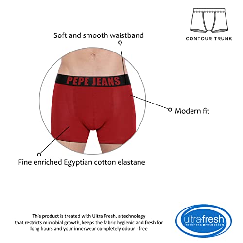 Image of Pepe Jeans Innerwear Men's Cotton Blend Trunks