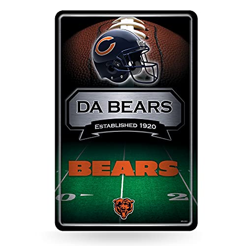 Rico Industries NFL Chicago Bears Large Metal Sign 11