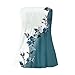 Women Tube Tops Strapless Bandeau Sleeveless Tops Beach Sexy T-Shirt Smocked Ruffled Off Shoulder Print Shirts White Tank Top Pack of 5 Black Scoop Neck Tank Top（4-Blue,X-Large）