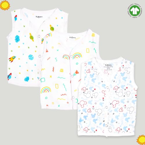 Image of Kidbea Extra Soft Mulmul Cotton Jhabla Cloth for New Born Baby Set