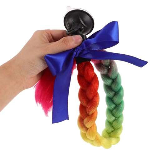 Coletas para casco de motociclista soluciona cascos aburridos con trenza decorativa de ventosa 4