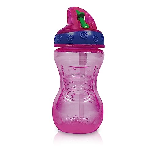 Nûby Copo Com Canudo Rígido Retrátil 300 Ml Rosa
