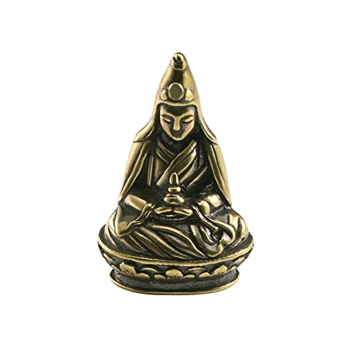Statue de Nanhai Guanyin en cuivre pur : artisanat rétro en bronze et bodhisattva