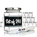 Hexagon Glass Jars - 6oz Set of 24 Glass Jars with Silver Caps with Chalkboard Labels and Marker - Perfect for Spices, Honey, Canning, Gifts and Crafts