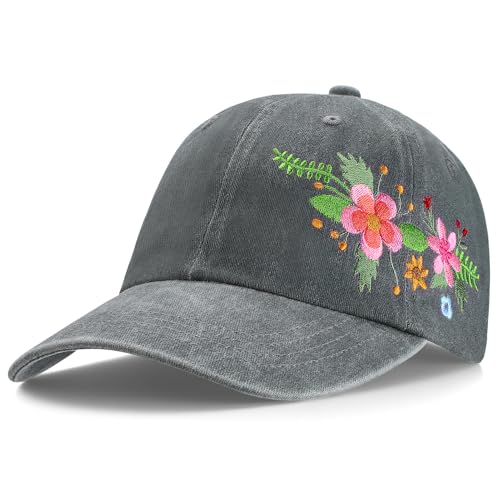 Image of Biggun Trendy Embroidered Baseball Cap for Girls Women Men - Adjustable Soft Breathable Hats for Casual Wear