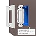 Fosmon 1-Gang Wall Plate (2 Pack), Brush Style Opening Passthrough Low Voltage Cable Plate in-Wall Installation for Speaker Wires, Coaxial Cables, HDMI Cables, or Network-Phone Cables