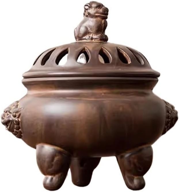 Incense Burner,Incense Stick Holder,Ceramic Retro Three-Legged Incense Burner Household Agarwood Indoor Offering Incense Box Sandalwood Burner Incense Holder Incense Burner