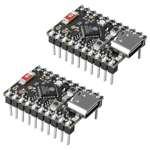Image of diymore 2PCS ESP32-C6 Mini Development Board RISC-V 160MHz Processor ESP32 C6 Zero WiFi Bluetooth Module ESP32-C6FH4 Chip for Zigbee Thread USB Type-C IoT