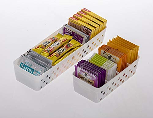2 Cestos Organizador Divisórias Gaveta Separador Armário Closet