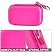 MP3 & MP4 Player Case for SOULCKER/G.G.Martinsen/Grtdhx/iPod Nano/Sandisk Music Player/Sony NW-A45 and Other Music Players with Bluetooth. Fit for Earbuds, USB Cable, Memory Card - Rose Red