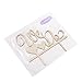 ROSENICE Wedding Cake Topper WE DO Wood Wedding Cake Decorations(Wood colour)