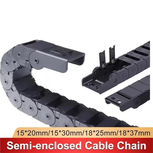 Chaîne porte-câbles 18x25 mm pour guidage d'axe de machine CNC
