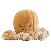 FEHFGD 18cm Octopus Plush, Octopus Toy, Soft and Cuddly Plush Toy, Light Brown Stuffed Toy for Bedtime Companionship, Decorative Display and Emotional Comfort, Reversible Octopus Plush