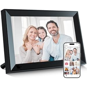 Anna Bella Digital Photo Frame,10.1 Inch Wifi Digital Picture Frame,1280×800 IPS HD Touch Screen,Auto-Rotate,Easy to Share Photos or Videos remotely via AiMOR,Gift for Mother’s Day & Friends