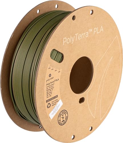 Image of Polymaker Matte PLA Filament Matte Camouflage (Dark Green-Brown) 1.75mm 1kg 3D Printing Filament, PolyTerra 3D Printer