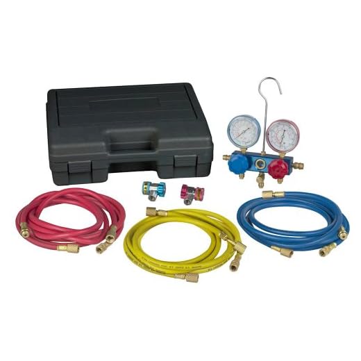 Robinair (49134B) R12 and R134a Aluminum Manifold, Hose Set and Service Couplers