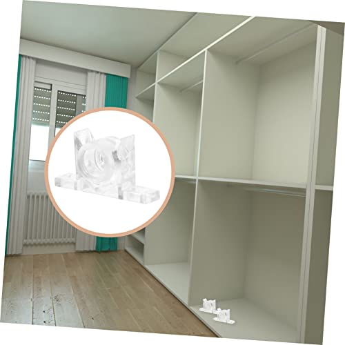 Cubtol 30 Sets Bead Buckle Shelf For Cabinet Shelves For Kitchen Cabinets Drawer Rollers False Front Connector False Drawer Clips Plastic False Front Clips Cabinet Latches Cabinet Catch #TOP7