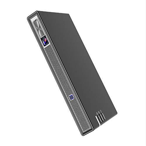 Tragbarer Projektor Mini,Dlp-Projektor Tragbar, 1080p-UnterstüTzung, Full-Hd-Videoprojektor, Eingebauter 5000-Mah-Akku,