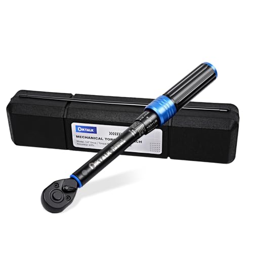 DikTalk 1/4 Inch Drive Click Torque Wrench (2.26-24.9 N.m & 20-220 IN.LB)