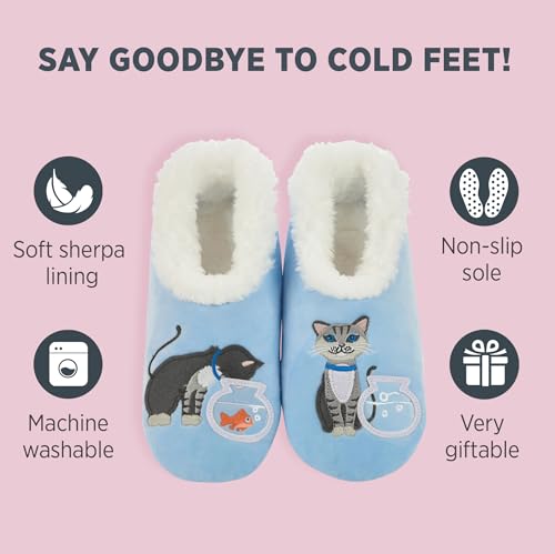 Image of Snoozies Pairable Slipper Socks - Funny House Slippers for Women, Non-Slip Fuzzy Slipper Socks
