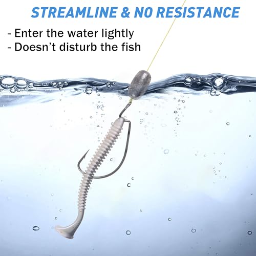 image for AGOOL Fishing Weights Sinkers Kit, 42pcs Egg Sinkers Fishing Weights O