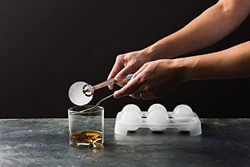 SVERES Large Round Ice Cube Mold | Leak-Free Whiskey Ice Cubes Mold | Top Fill Silicone Round Ice Cube Molds & Easy Release Ice Ball Maker | BPA-Free Big Ice Cube Molds Makes 2.5in Sphere Ice ball - Thumbnail 4