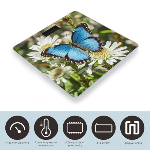 Báscula de baño digital con plataforma resistente y pantalla LED miniatura 3