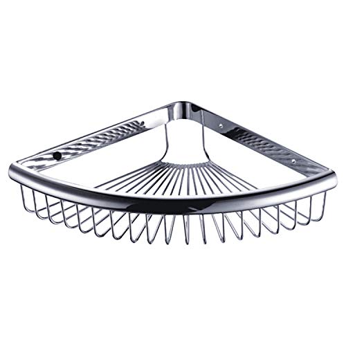 Shower Caddies Corner Shelf for Bathroom Brass Basket Organizers and