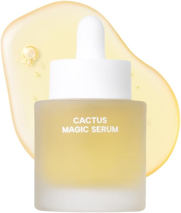 Organic Cactus Magic Serum – Anti-Wrinkle & Brightening, Rejuvenation, Barrier-Strengthening, Probiotics, Hydrating, Facial Ampoule, Pore-Refining (32ml)
